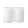 Citronella 10cm White Pillar Candle - 2 Pack