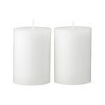 Citronella 10cm White Pillar Candle - 2 Pack