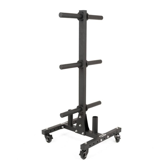 Smai Bumper Plate & Barbell Storage Tree With Wheels -