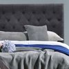 Bedding Co. Paddington Bed Head Diamond Pattern Charcoal Queen