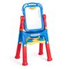 Costway 4IN1 Kid Easel Adjust 22 Accessories Tray 360°Swivel-Red