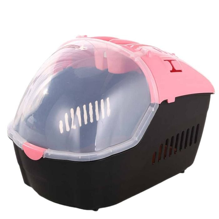 Yes4pets Small Portable Pet Crate With Mat Pink