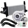 Upgrade Billet Turbo Charger With 62mm Intercooler & Hoses For Nissan Pathfinder R51 Yd25 2.5l 3-bolt
