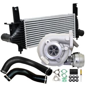 Upgrade Billet Turbo Charger With 62mm Intercooler & Hoses For Nissan Pathfinder R51 Yd25 2.5l 3-bolt