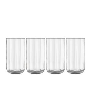Luigi Bormioli Jazz 4pc Long Drink Glass Set 450ml Clear