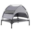 Costway Elevated Dog Bed Mesh Pet Cot Removable Canopy Bag 78.5x63x70cm