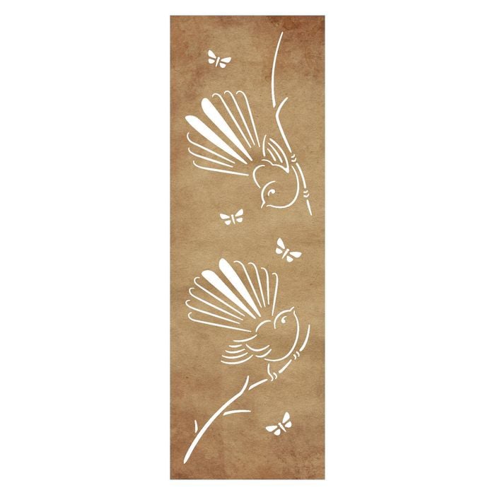 Strol 1800 x 900mm Corten Steel Fantail SereneScreen