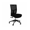 Olg Urban Office Chair No Arms Nylon Base Mesh Back Black Fabric Seat