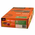 Paslode 50 x 2.5mm Impulse Hot Dip Galvanised Ring Shank Coil Nails - 2400 Box