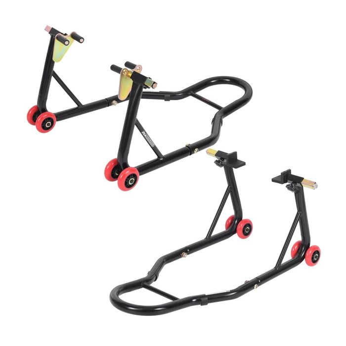 Fiernero Motorcycle Paddock Stand Front & Rear Kit – Heavy-Duty