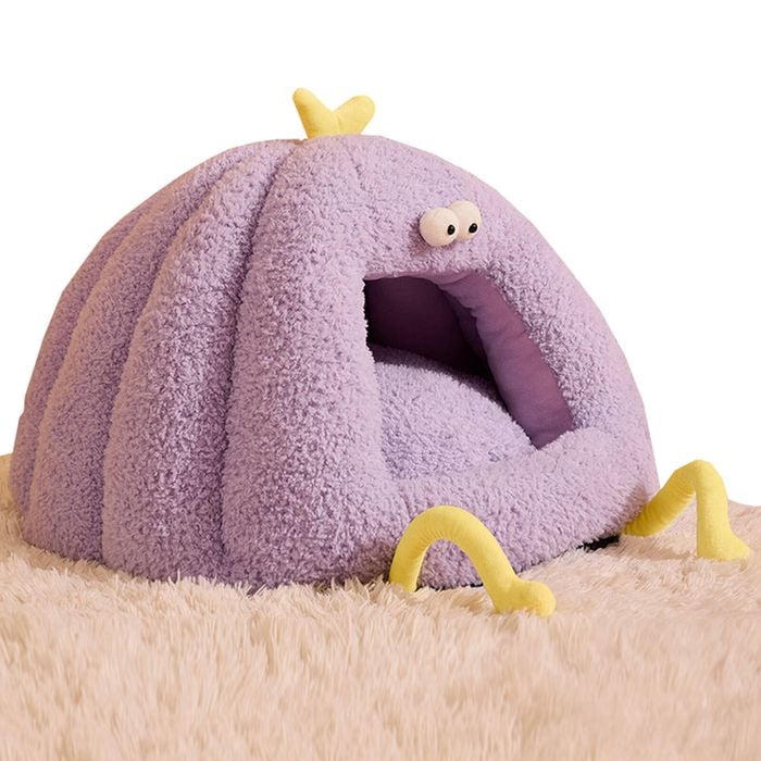 TODO Pet Nesting Bed 60cm x 45cm Dog Cat Sleeping Bed - Purple