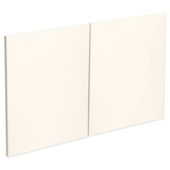 Kaboodle 1000mm Buttermilk Modern Fridge Cabinet Doors - 2 Pack