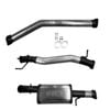 Ignite Exhausts Dpf Back For Volkswagen Amarok 2.0l 3" Muffler 409 Stainless Steel