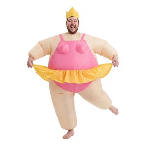 Inflatable Costume Funny  Suit Fancy Dress Adult Party Outfit Pink One Size