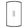 Stein 1000 x 2000mm Black Georgia Curved Shower - Door Only