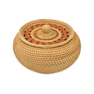 Kelly "Home made" and "Natural rattan" Storage Basket with Lid