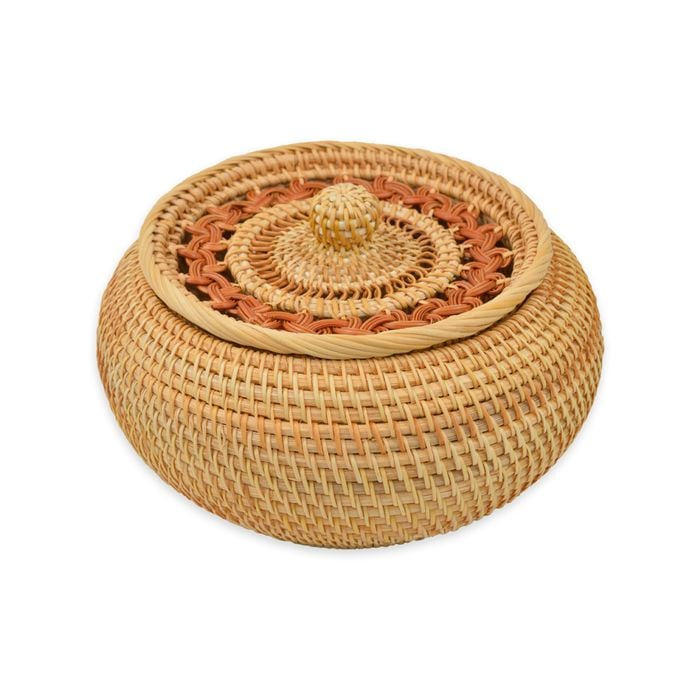 Kelly "Home made" and "Natural rattan" Storage Basket with Lid