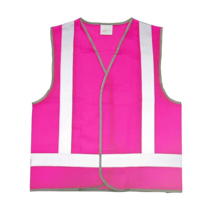 Craftright Large Hi Vis Pink Vest