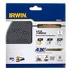 Irwin 150mm 80 Grit Orbital Sanding Disc - 5 Pack