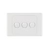 DETA White Triple Switch