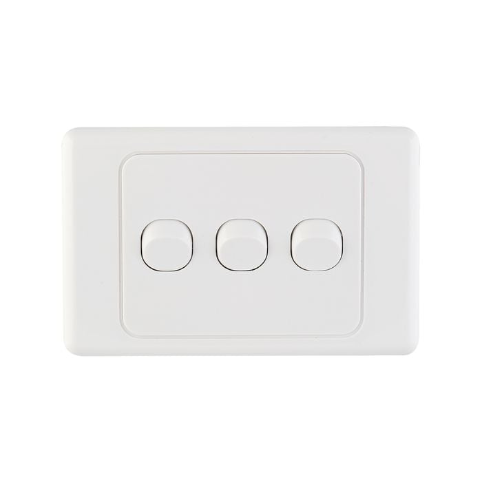 DETA White Triple Switch