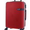 Gap Hard-shell Suitcase 4 Wheel Hidden Pocket Cabin Luggage 56cm Red