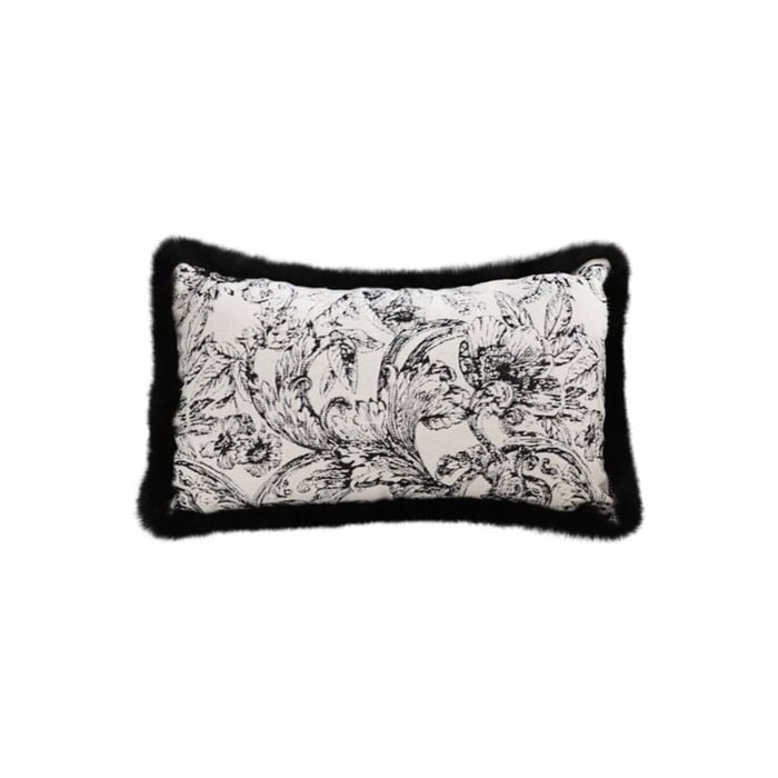 SOGA 30cm Victorian Rose Embroidered Throw Pillow