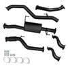 Ignite Exhausts Turbo Back for Holden RC Colorado 3L 3" No Cat With Muffler Black Aluminised Steel