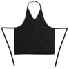 Whites Chefs V Neck Service Apron Smart Polycotton Front Pocket Black 840x700mm Hospitality Uniform
