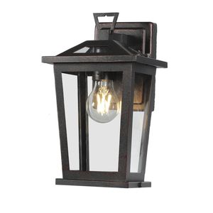 Trinity W1 Exterior Wall Light - Antique Brass - Small