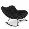 Costway Patio Rocking Chair Black