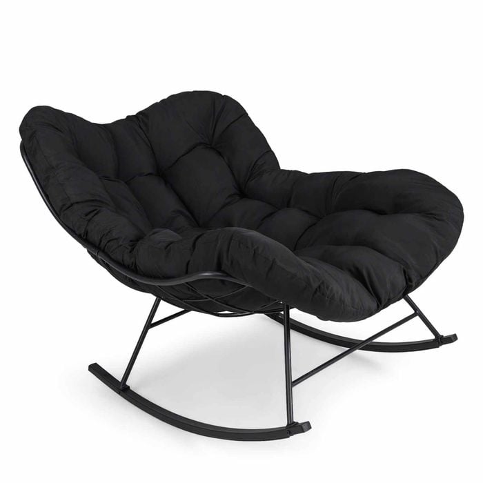 Costway Patio Rocking Chair Black
