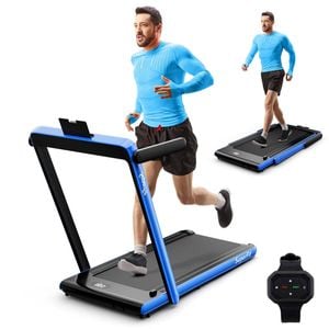Costway 3hp Walking Running Machine Electric Treadmill Blue