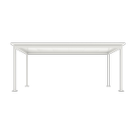 Absco Structures 6.12 x 3.11 x 2.60m Off White Signature Insulated Double Gazebo