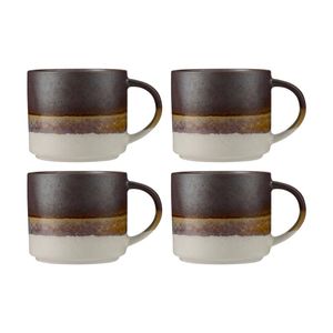 4PK Maxwell & Williams The Mug Club Earthy Mug 370ml - Steel