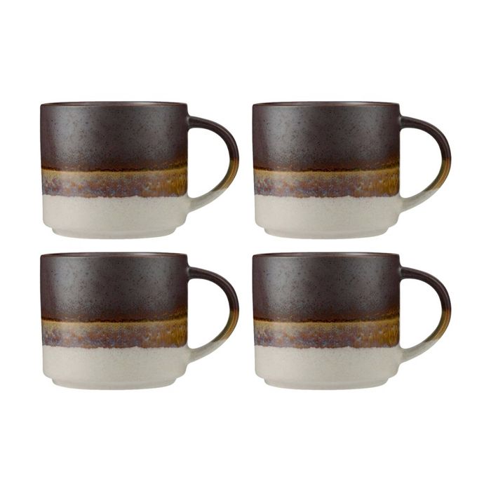 4PK Maxwell & Williams The Mug Club Earthy Mug 370ml - Steel
