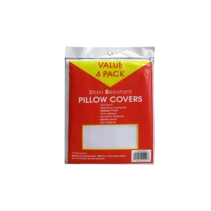 Bloomington Pack of 4 Stain Resistant Pillow Protectors 46 x 74 cm