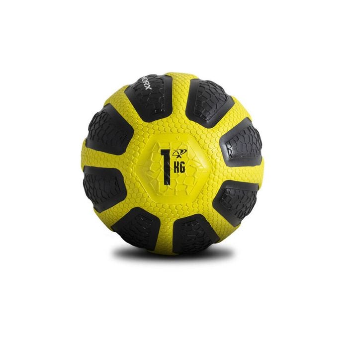 Medicine Ball Home Gym Crossfit Workout Exercise 1kg Black/yellow
