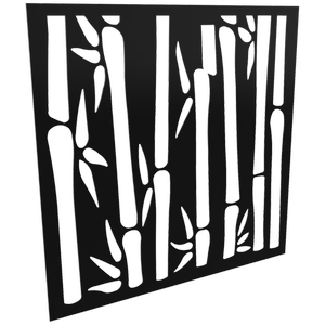 ProtectorAl 300 - 1200 x 300 - 1200mm Satin Black / Gloss Black Bamboo Unframed Composite Deco Panel