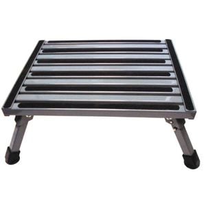 Aluminium Folding Caravan Step Large & Portable with Non Slip Surface