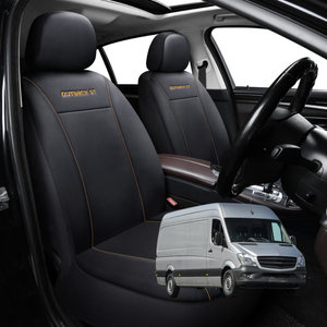 Car Seat Cover for Mercedes-Benz Sprinter 2006 - 2018 (906, NCV3) - Black-Front Only