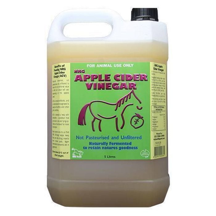 Nrg Apple Cider Vinegar Natural Fermented Horse Supplement 5L