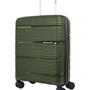 Pierre Cardin Normandy Cabin 55l Hard Shell Case Suitcase Travel Luggage Green