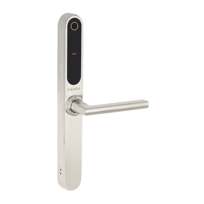 Zanda 60mm Brushed Nickel Backset Stealth Longplate Tubular Latch