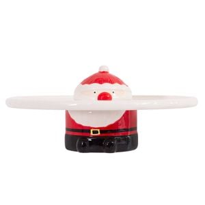 Bread And Butter Santa Cake Plate 29cm White / Red