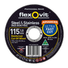 Flexovit 115 x 1.0 x 22.23mm Black Metal Cut Off Wheel