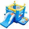 Costway Kid Inflatable Bounce House Bouncy Castle W/slides Basketball Hoop