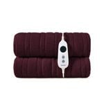 Dreamaker Coral Fleece Heated Throw Cherry 180x200cm