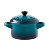 Baccarat Le Connoisseur Stoneware Mini Casserole with Lid 160ml Lagoon