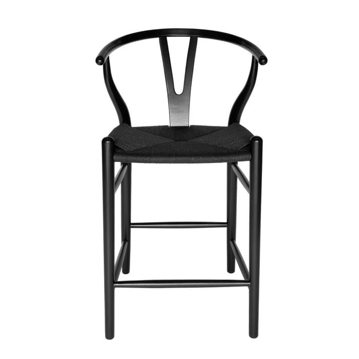 Sk Designer Living | Replica Hans Wegner Wishbone Stool - Black
